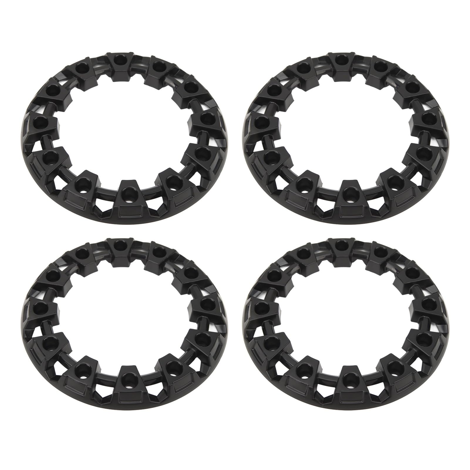 Jadeshay Radkappen Radabdeckungen, 4 Stück Radnabenverkleidung Abdeckung Radkappen Reifenschutzkappe Universal Für ATV Go Kart(6inch) von Jadeshay