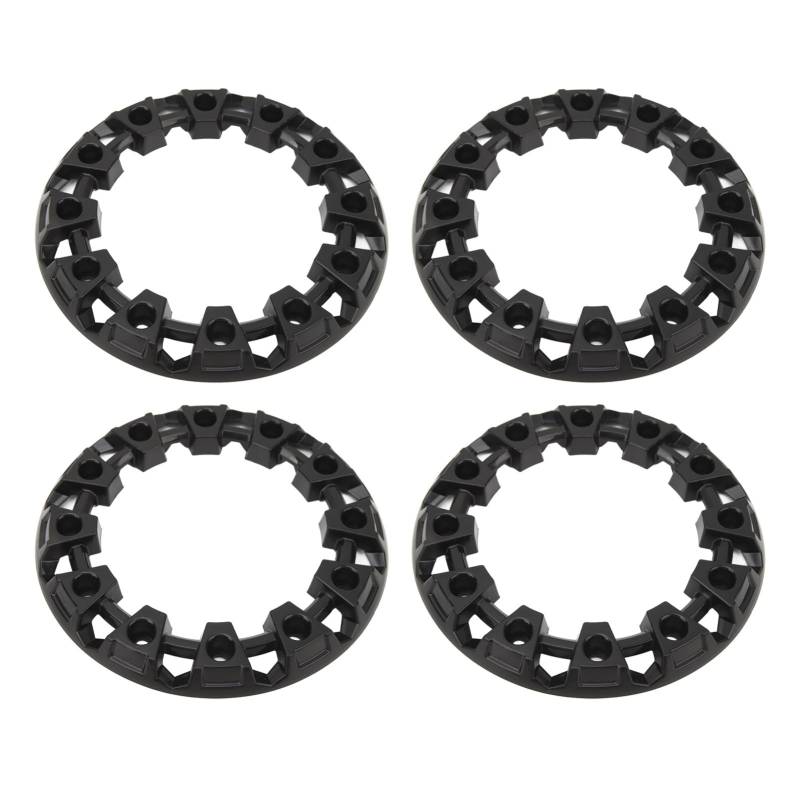 Jadeshay Radkappen Radabdeckungen, 4 Stück Radnabenverkleidung Abdeckung Radkappen Reifenschutzkappe Universal Für ATV Go Kart(6inch) von Jadeshay