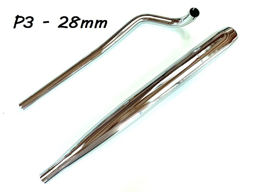 SET Auspuff chrom und 28mm Krümmer P3 Steck lang ohne Schellen für Hercules P... SET Auspuff chrom und 28mm Krümmer P3 Steck lang ohne Schellen für Hercules P... von Jamarcol