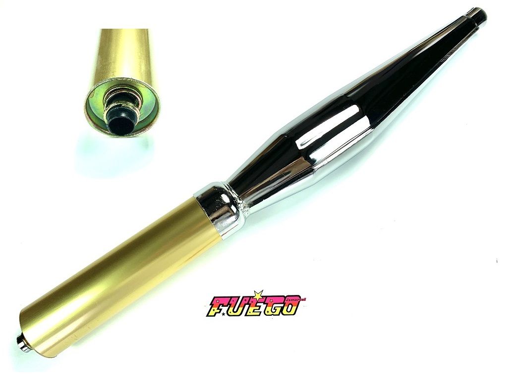 TUNING Auspuff Fuego 28mm silber-chrom/gold TUNING Auspuff Fuego 28mm silber-chrom/gold von Jamarcol