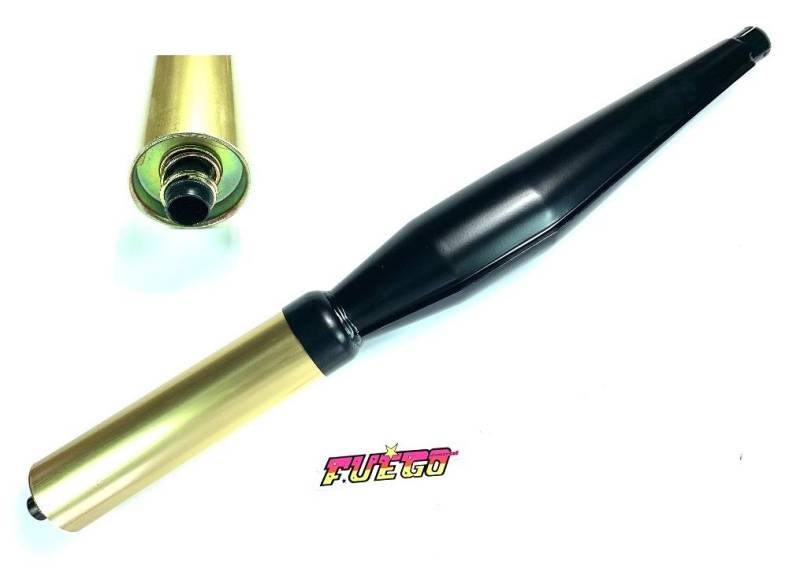TUNING Auspuff Fuego 32mm schwarz/gold von Jamarcol