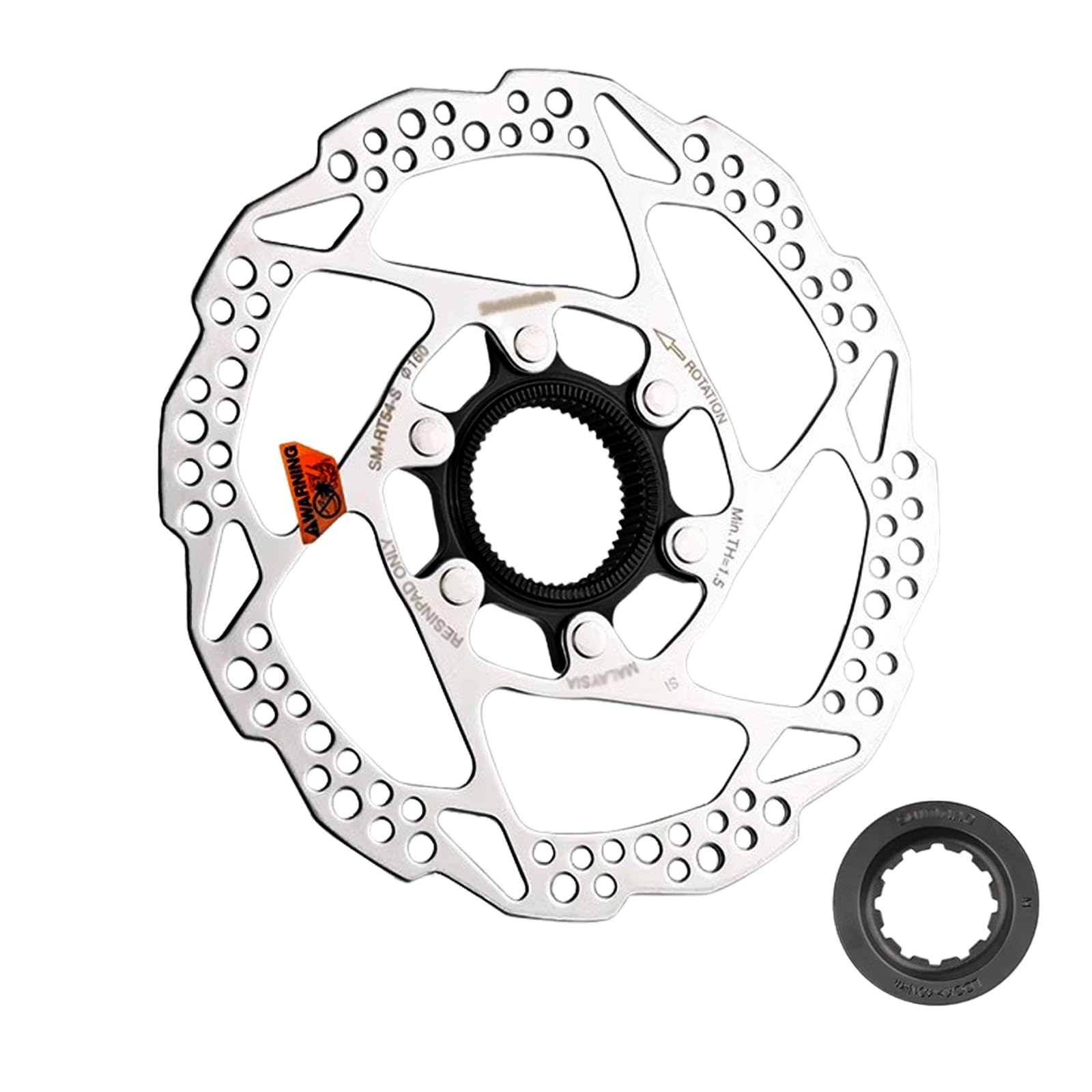 Jane Eyre Fahrrad bremsscheibe kompatibel mit Shimano SM-RT54 160 mm Bremsscheibe Center Lock Bremsscheibenrotor geeignet für Rennräder und Mountainbikes von Jane Eyre