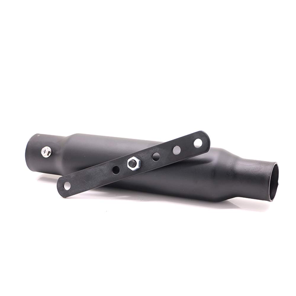 Motorrad Refit Metall Auspuffrohr Schalldämpfer Schalldämpfer Fit für Chopper Bobber Cruiser Cafe Racer Scooter Offroad (Schwarz) von JaneShop