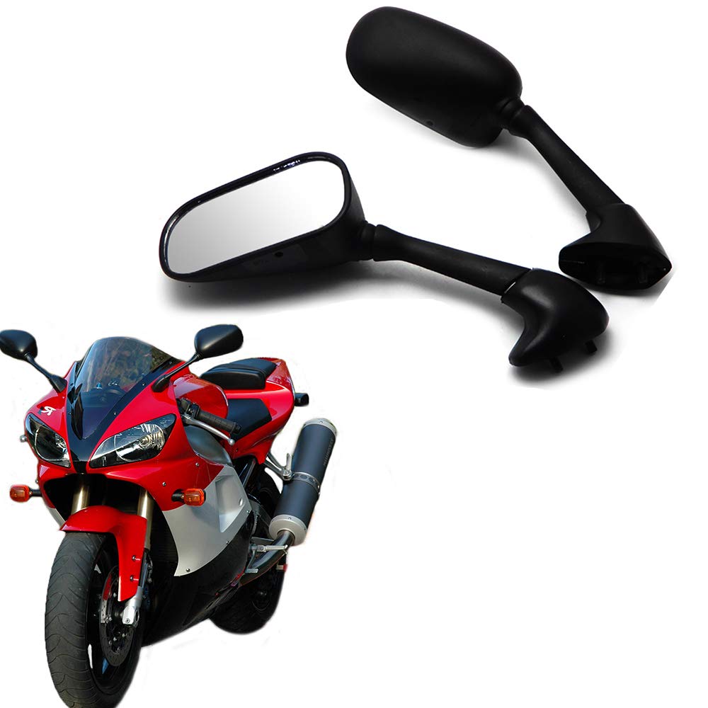 Motorrad Seitenspiegel Sportwagen Rückspiegel für Yamaha YZF R1 1998-2001 R6 1999-2005 R6S 2006-2008 von JaneShop