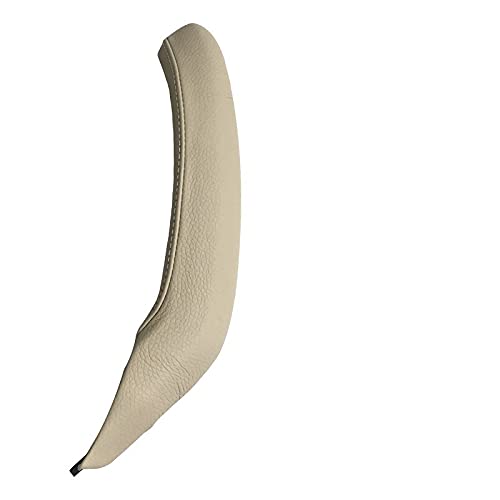 Auto Innen TüRgriff,Autoinnenraum TüRgriff Auto Innentürgriff Lederabdeckung passend für BMW X3 X4 F25 F26 2010-2016(Beige Left) von Janmobrian