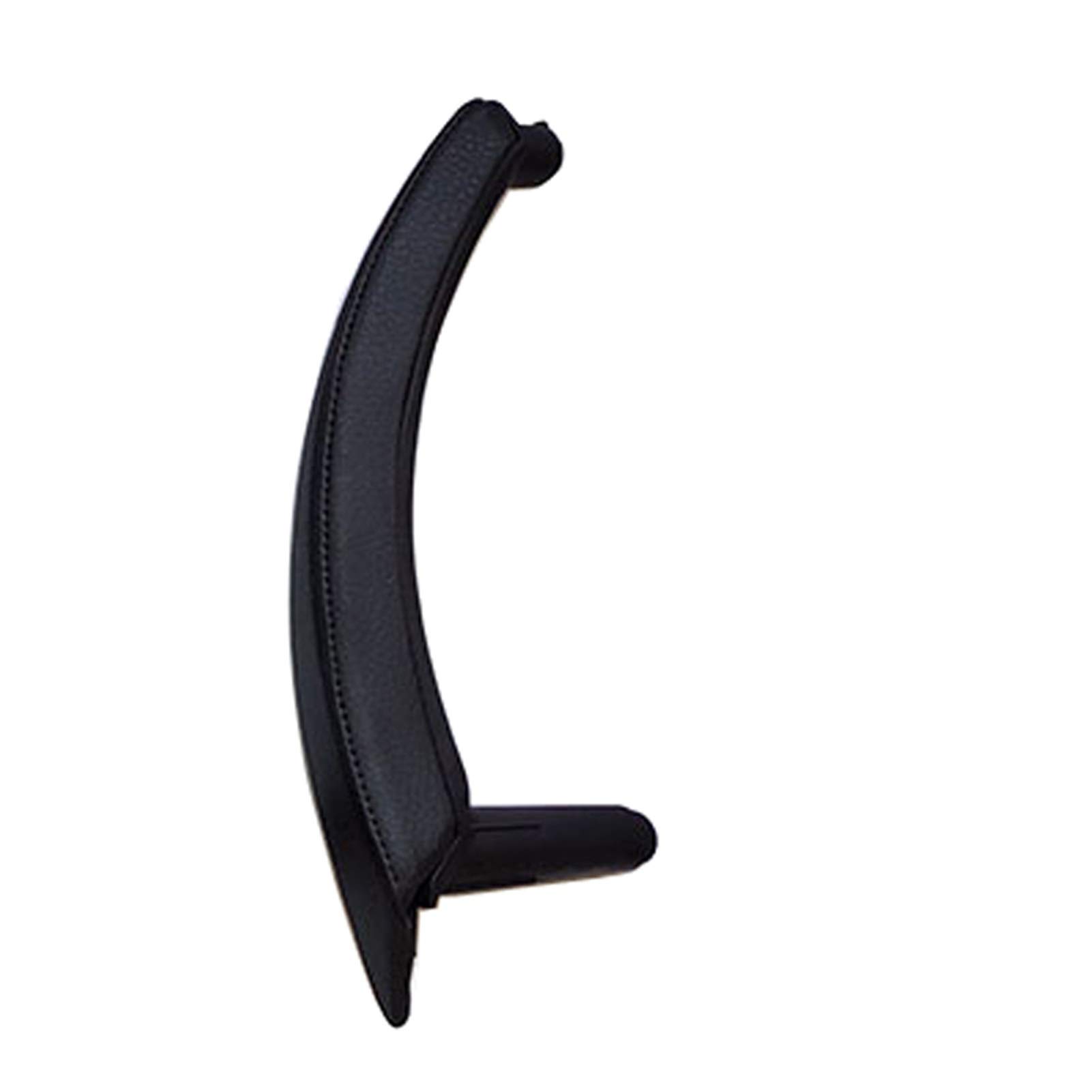 Auto Innen TüRgriff,Autoinnenraum TüRgriff Innenfahrer Türen ziehen Griff mit Leder Außenabdeckung for BMW X5 x6 E70 E71(Black Right) von Janmobrian