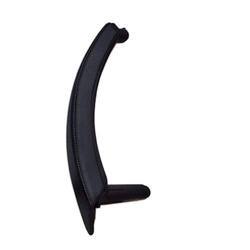 Auto Innen TüRgriff,Autoinnenraum TüRgriff Innenfahrer Türen ziehen Griff mit Leder Außenabdeckung for BMW X5 x6 E70 E71(Black Right) von Janmobrian