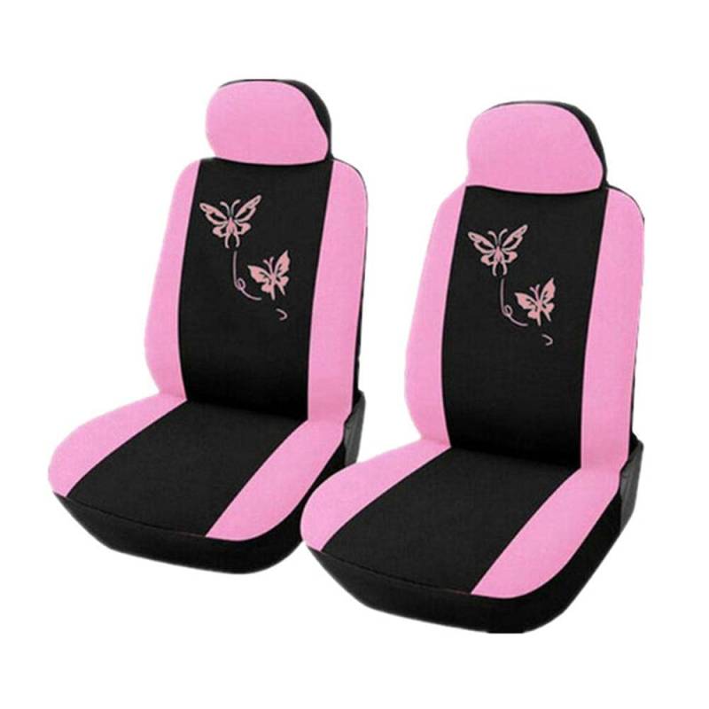 Autositzbezüge,Autositzschoner 2/4 / 9pcs / Set Autositzbezüge Schmetterlingsstickerei Auto-Styling Frau Sitzbezüge Automobile Auto Innenausstattung(3) von Janmobrian