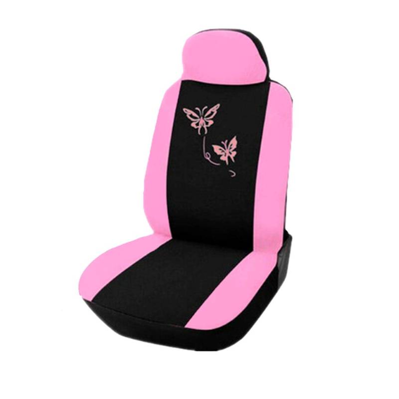 Autositzbezüge,Autositzschoner Universität für 5 Sitzauto Automobil Auto Sitzbezug Protector Weiche Stoff Stickerei 3D Für Auto Cars SUV von Janmobrian