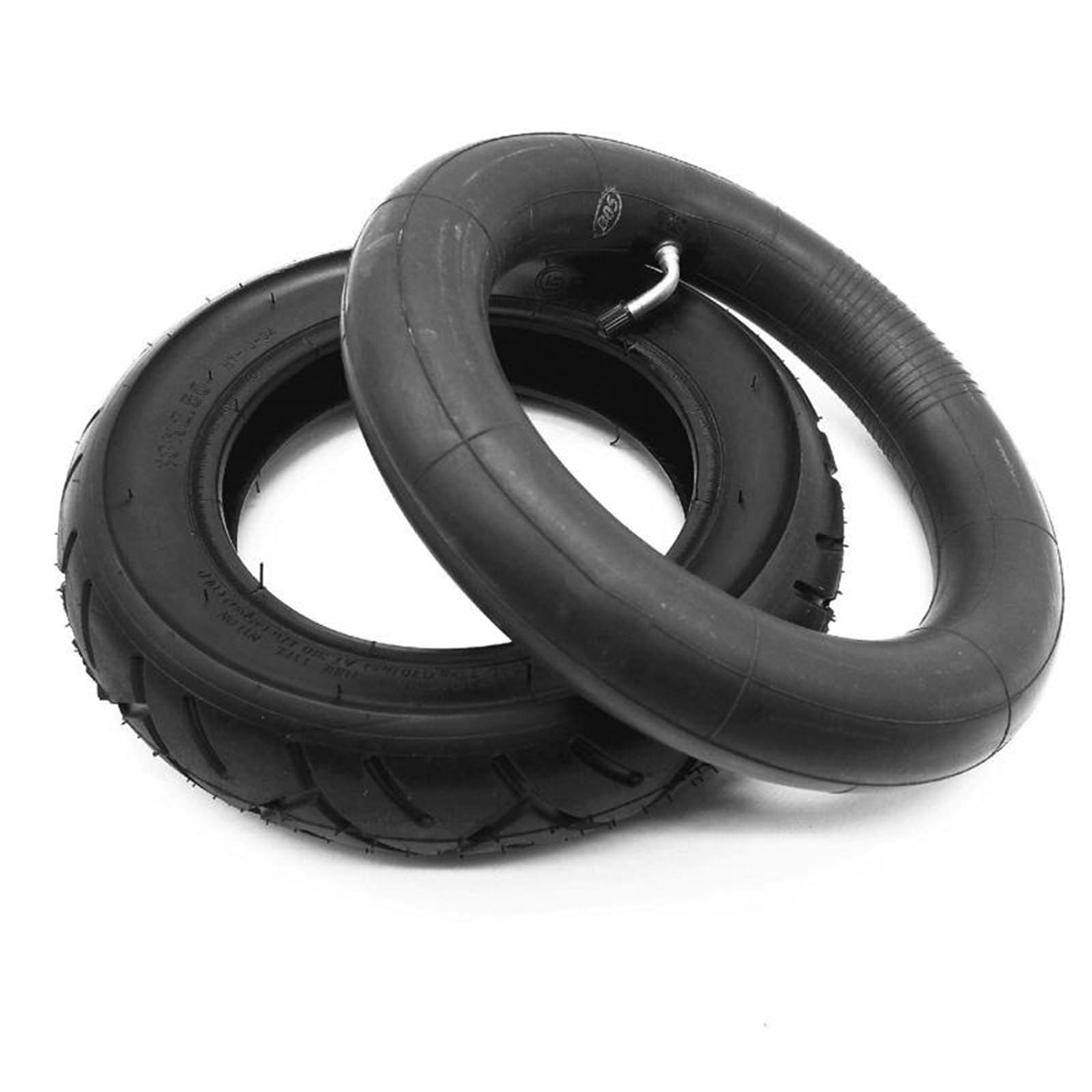 E Scooter Reifen,Scooter Reifen 10x2.50 Reifen Innenrohr 10 Zoll für elektrische Fahrradroller Hinterräder Bent Ventil 10x2.5 Elektrische Roller Balancierhoverboard(Tire and Tube) von Janmobrian