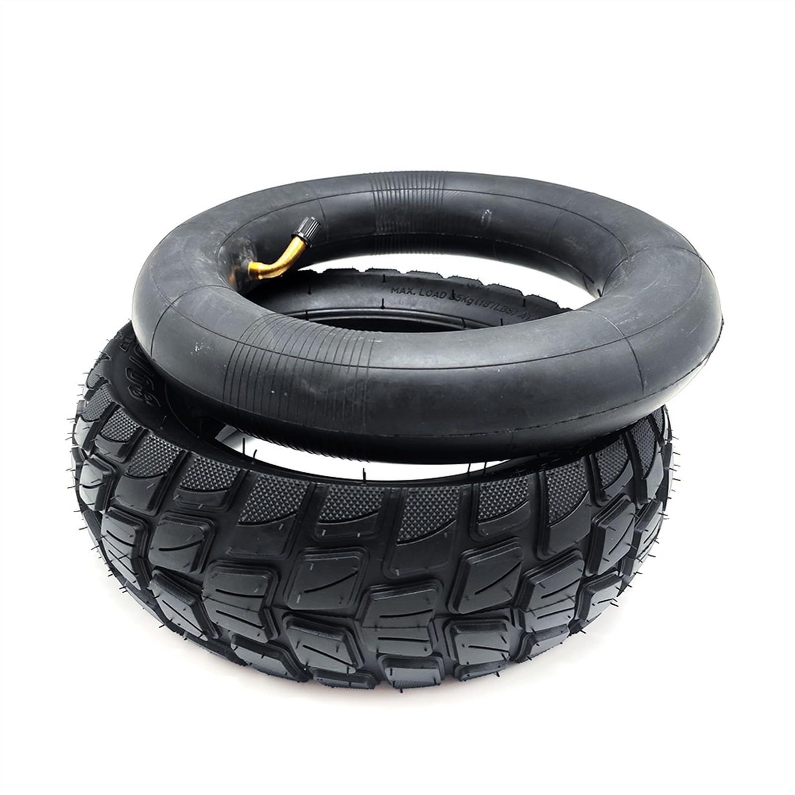 E Scooter Reifen,Scooter Reifen 80/65-6 Reifen für elektrische Roller 10 Zoll 10x3.0/2,50 Innenrohr Universal-Upgrade von Straßenreifen(Inner Outer tire A) von Janmobrian