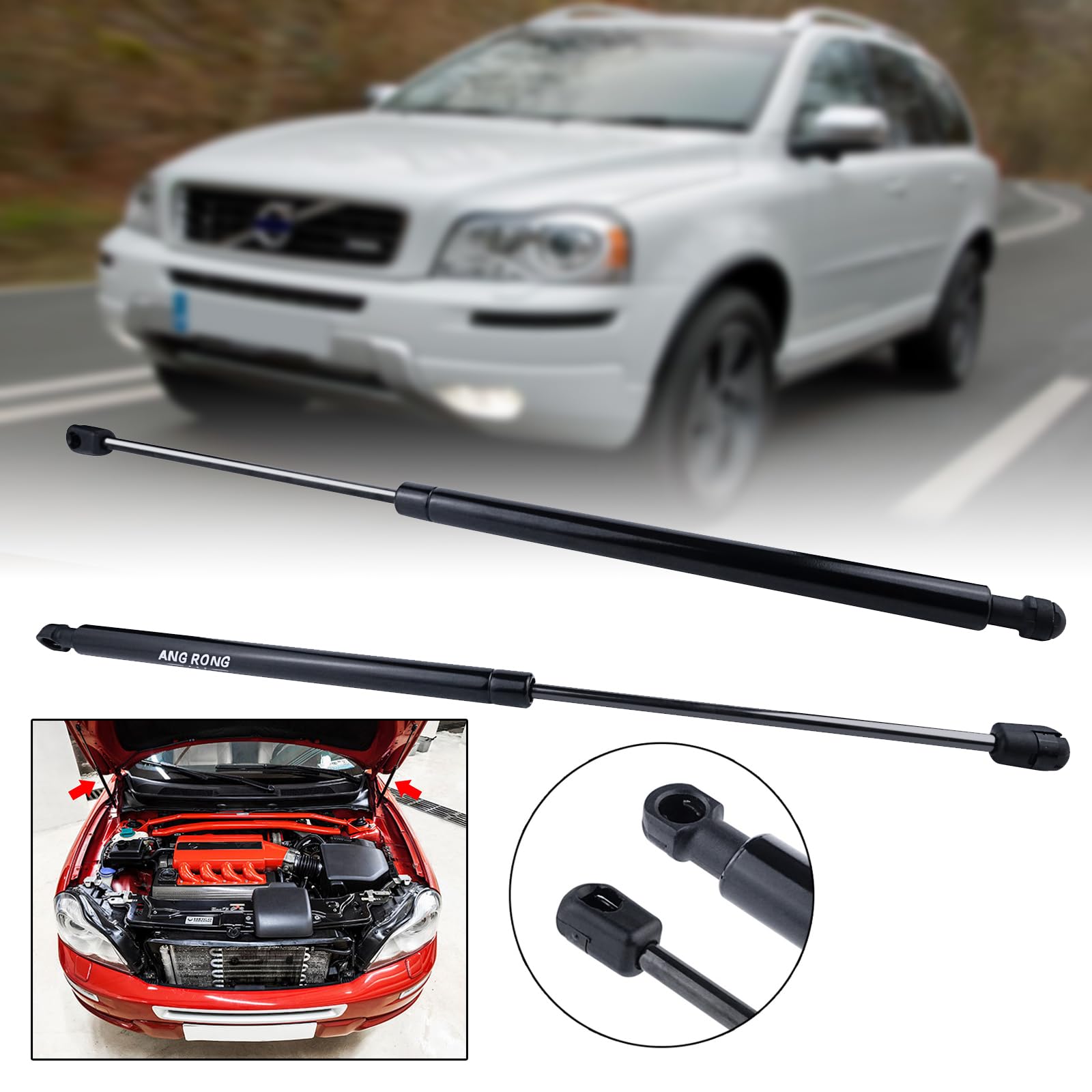 Gasdruckdämpfer,Heckklappendämpfer Passend Passend für Volvo XC90 MK1 2002–2014, vordere Motorhaube, Gasdruckfedern unterstützt. Gasdruckdämpfer,Heckklappendämpfer Passend Passend für Volvo XC90 MK1 2002–2014, vordere Motorhaube, Gasdruckfedern unterstützt. von Janmobrian
