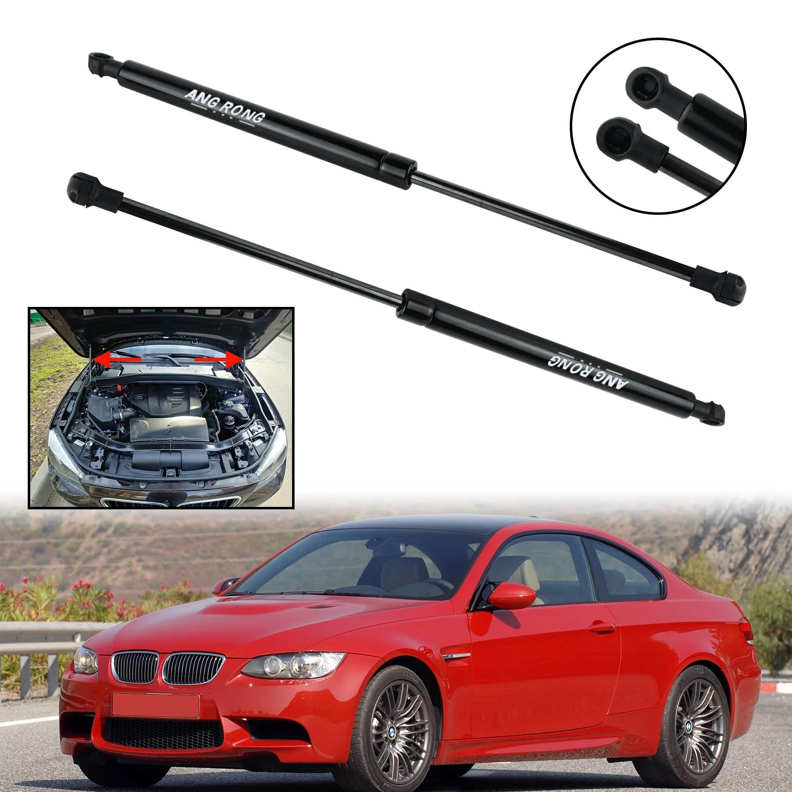 Gasdruckdämpfer,Heckklappendämpfer Vordere Motorhaube Haube Gas Streben Fit Verwenden Passend für BMW 3 Serie E90 E91 E92 E93 04-13 Gasdruckdämpfer,Heckklappendämpfer Vordere Motorhaube Haube Gas Streben Fit Verwenden Passend für BMW 3 Serie E90 E91 E92 E93 04-13 von Janmobrian