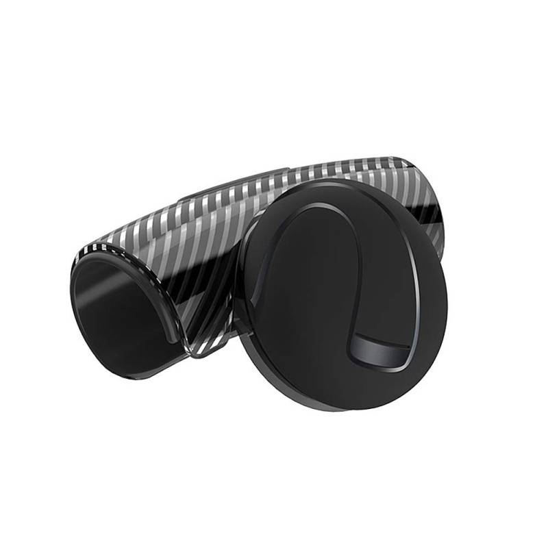 Lenkradknauf,Lenkknauf 360 ° Lenkrad Knopf Kugel Auto Steeringbooster Silikon Power Steering Griff Ball Booster Stärkungs Auto Spinner Knob(Black) von Janmobrian