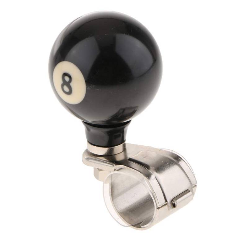 Lenkradknauf,Lenkknauf Auto Lenkrad Beihilfen Macht Griff Assister Drehknopf Ball Black von Janmobrian