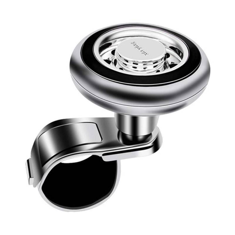 Lenkradknauf,Lenkknauf Autoknopf flexibel einfach installieren Spinner Rotation rutschfeste universal silikon lenkrad Booster werkzeuggriffgriff(Black) von Janmobrian