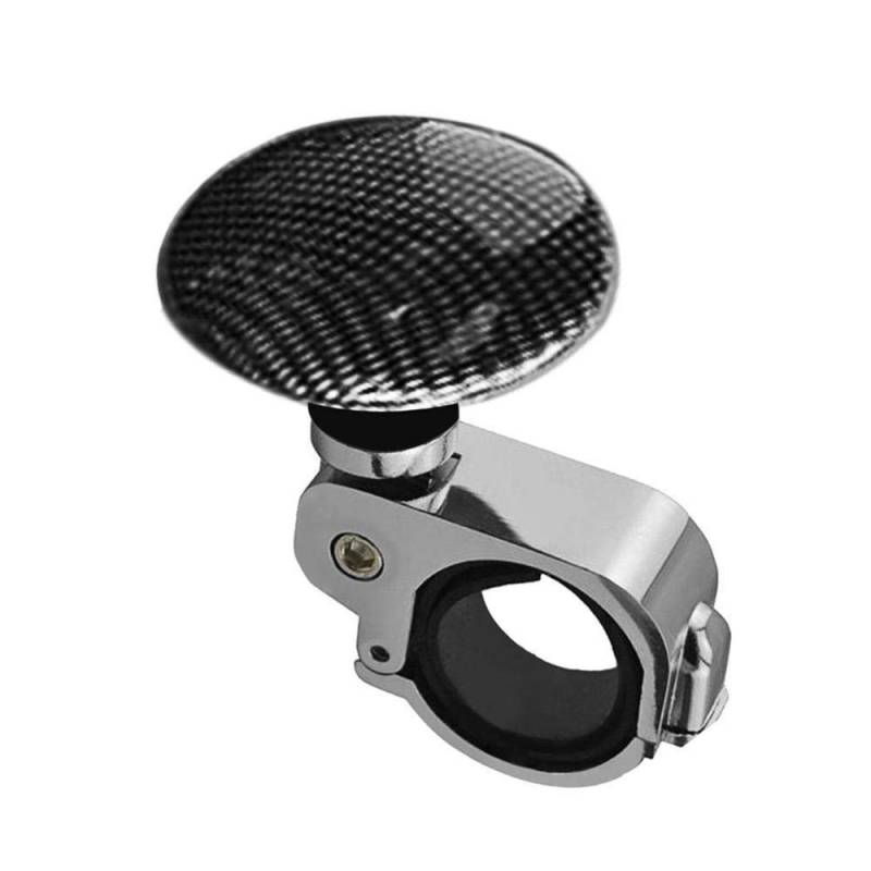 Lenkradknauf,Lenkknauf Car Styling Platinum Power Griff Lenkrad Metall Assisted Ball Booster Spin Knob Clamp Fit for Universal Cars(Black) von Janmobrian