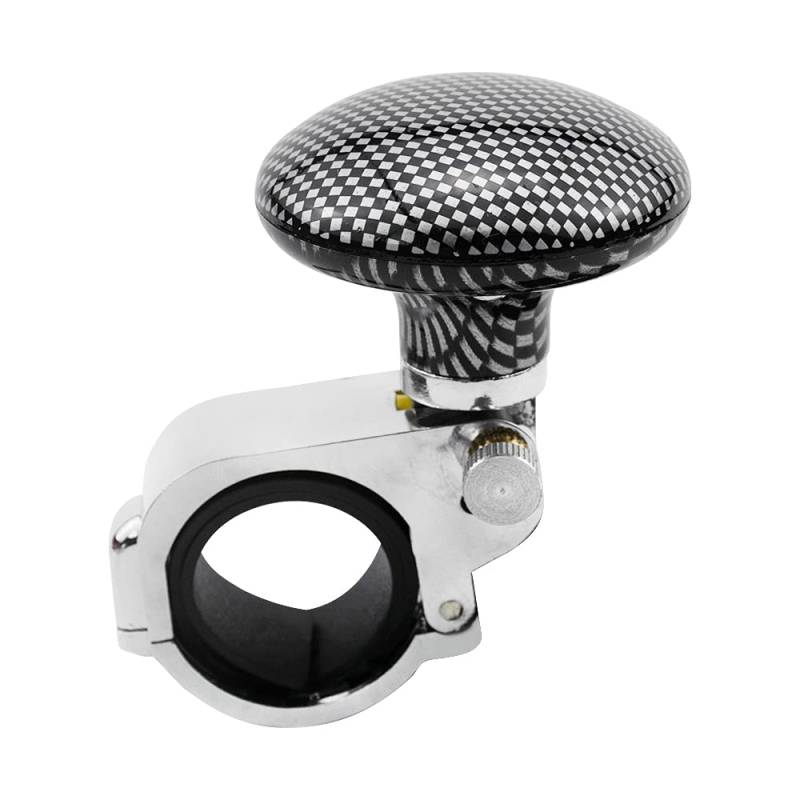 Lenkradknauf,Lenkknauf Griff-Lenkrad-Hilfsbooster-Spinner-Knopf-Griffknopf Universal-Auto-Lenkradknopf-Booster-Kugel-Lenkungsmetalllagerwagen(Black) von Janmobrian