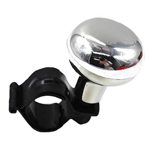 Lenkradknauf,Lenkknauf Heavy Duty Auto Lenkrad Spinner Griff Auto/tracktor Suicide Strom Knob(Silver) von Janmobrian
