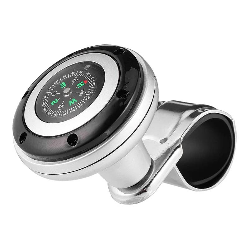 Lenkradknauf,Lenkknauf Lenkrad assistiv Kugel Power Booster Ball Spinner Lenkgriff Radknopf for Auto Fahrzeug Lenkrad Auto(Black) von Janmobrian