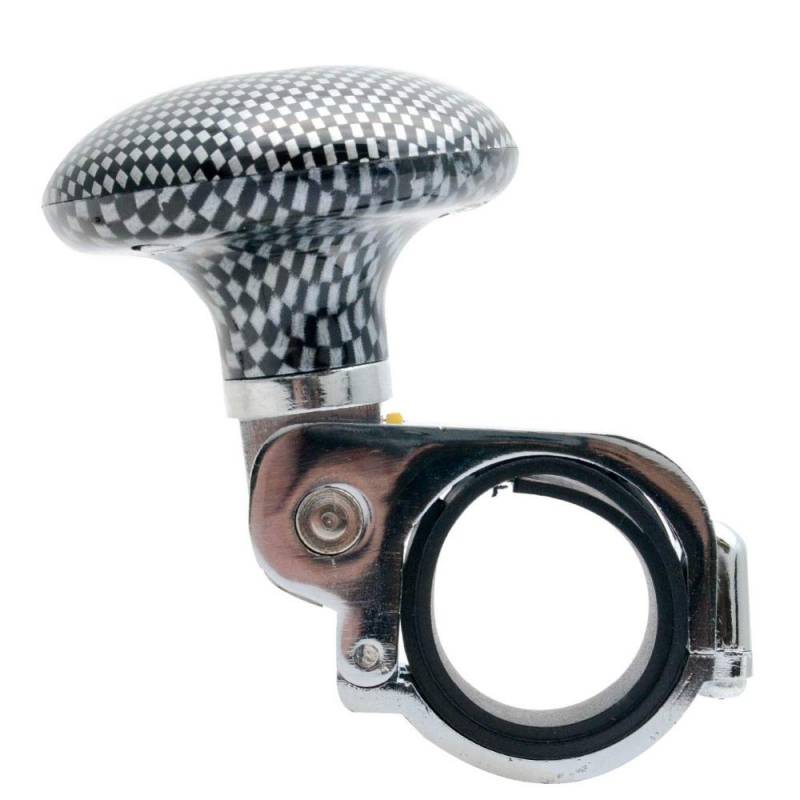 Lenkradknauf,Lenkknauf Wendeauto Lenkradknopf Schnellrelease Hilfe Assistenz-Assistenz-Auto-Van-Griff Hand Spinner Kohlefaser Schwarz von Janmobrian