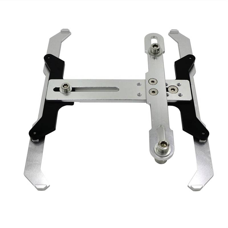 Motorrad Kennzeichenhalter CNC Einstellbare erweiterbare Universal-Lizenz-Registrierungsplattenhalter Motorrad Nummernschildhalter(Silver) von Janmobrian
