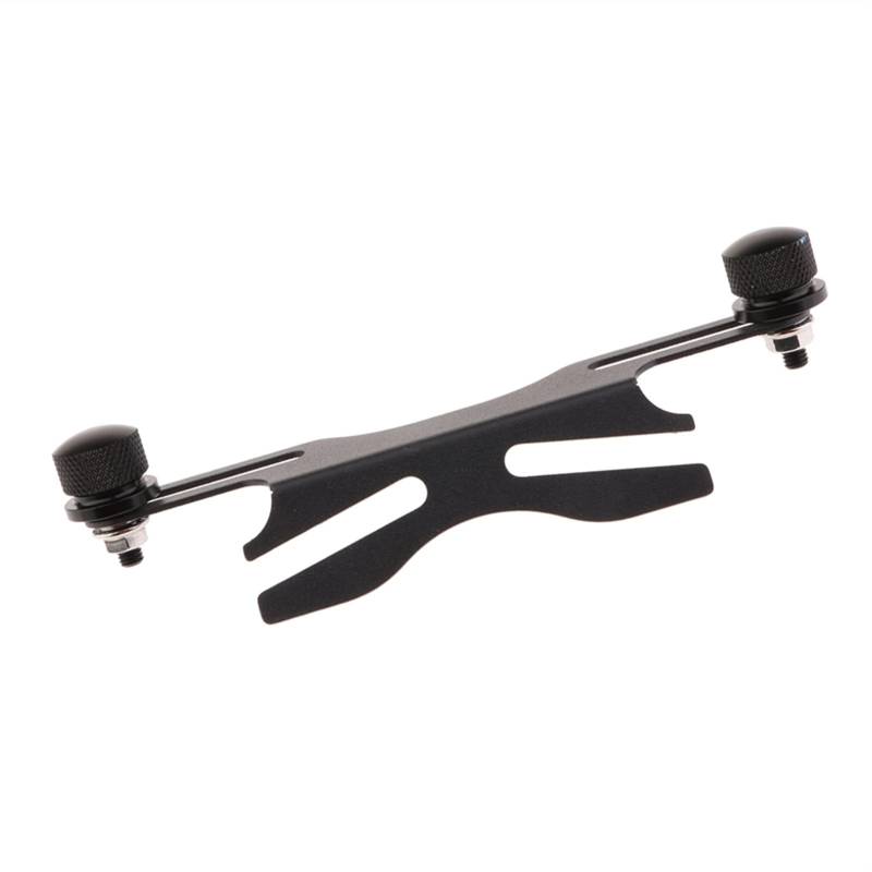 Motorrad Kennzeichenhalter Einstellbar Universal Motorrad Cafe Racer Heckkennzeichenhalter Halterung Halterung - Schwarz Motorrad Nummernschildhalter von Janmobrian