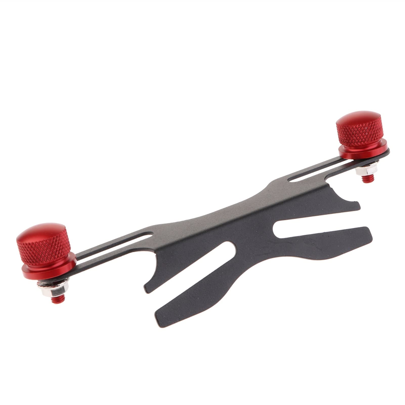 Motorrad Kennzeichenhalter Einstellbar Universal Motorrad Cafe Racer Hecknachrichtenplatte Halter Halterung Halterung - rot Motorrad Nummernschildhalter von Janmobrian