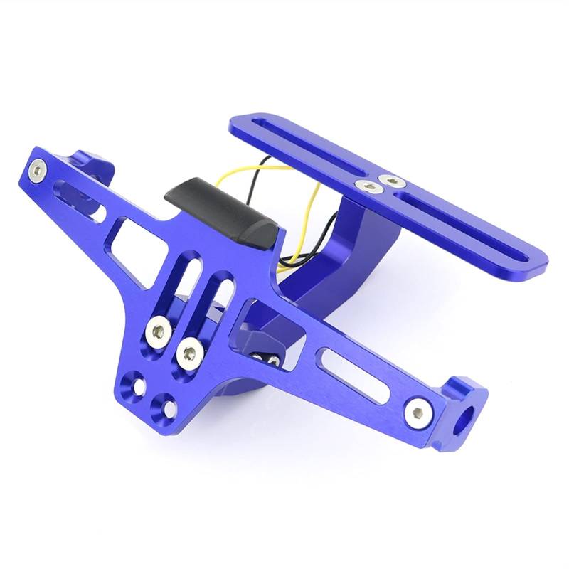 Motorrad Kennzeichenhalter Hinterer Schwanz Tidy Fender Eliminator Kit Kennzeichen Kennzeichenhalterung Halterung Motorrad Nummernschildhalter(Blue) von Janmobrian