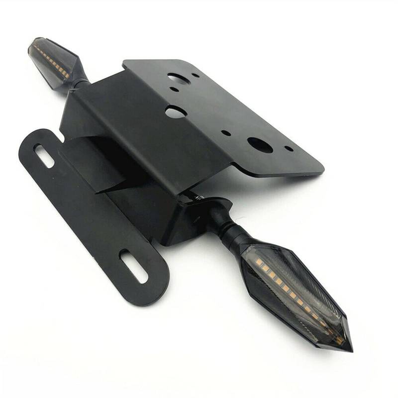 Motorrad Kennzeichenhalter Lizenzschwanz Tidy Fender Eliminator Blinker Fit Verwendung für Suzuki GSX-S 750 GSR 750 Motorrad Nummernschildhalter(Turn Signal Holder) von Janmobrian
