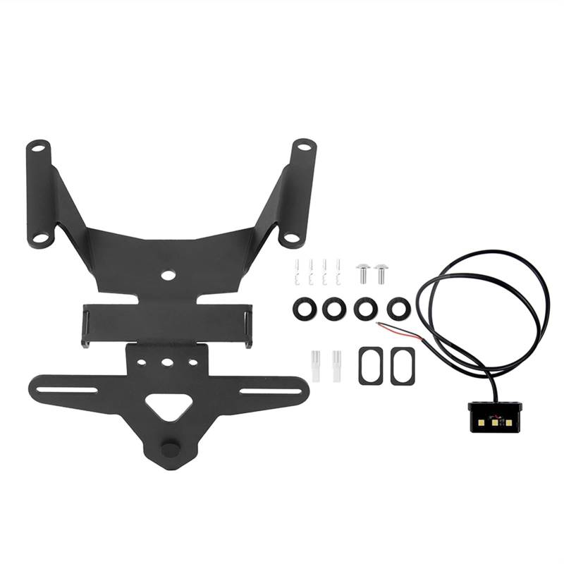 Motorrad Kennzeichenhalter Motorrad-Kennzeichenhalter Hecklichthalterung Tidy Fend Motorrad Nummernschildhalter von Janmobrian