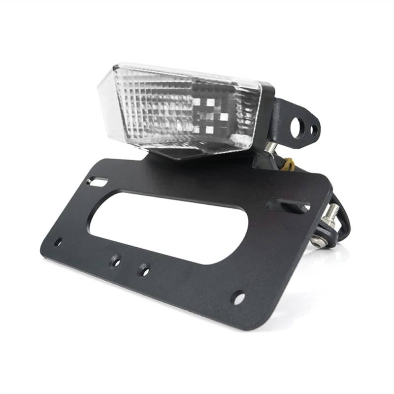 Motorrad Kennzeichenhalter Motorrad Rückschwanz Tidy Fender Eliminator Kit Kennzeichenhalter Halterung Motorrad Nummernschildhalter(Clear) von Janmobrian