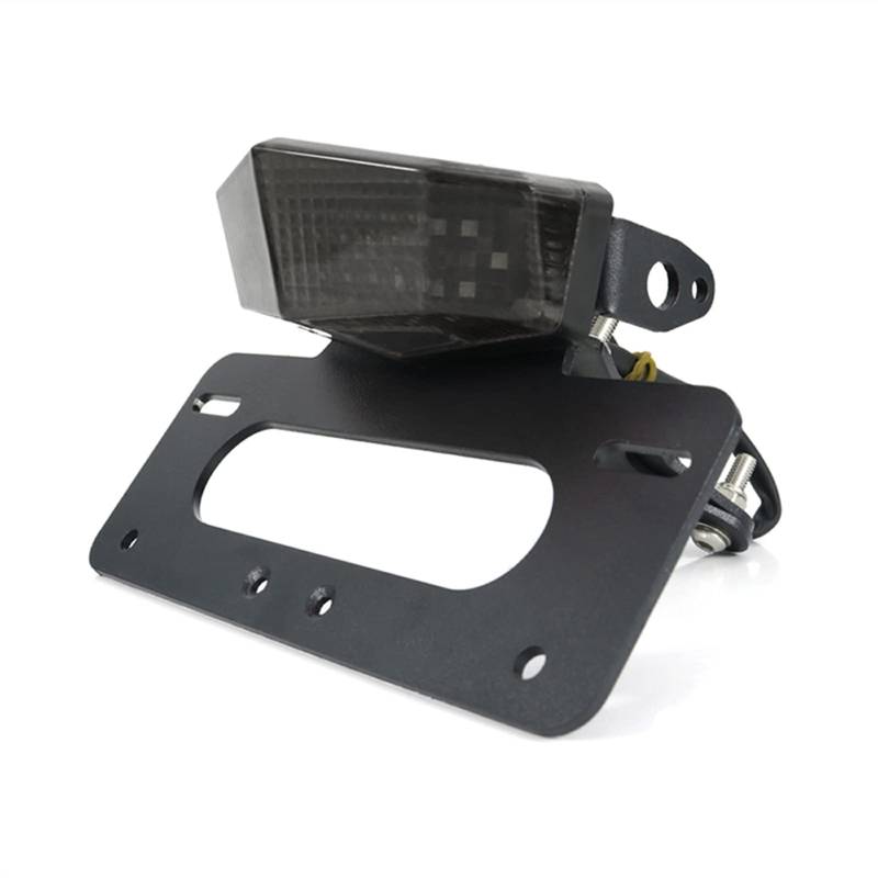 Motorrad Kennzeichenhalter Motorrad Rückschwanz Tidy Fender Eliminator Kit Kennzeichenhalter Halterung Motorrad Nummernschildhalter(Dark Grey) von Janmobrian