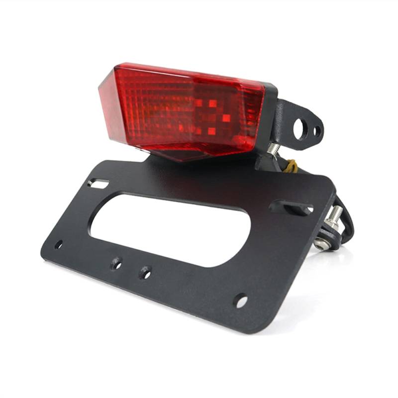 Motorrad Kennzeichenhalter Motorrad Rückschwanz Tidy Fender Eliminator Kit Kennzeichenhalter Halterung Motorrad Nummernschildhalter(Red) von Janmobrian