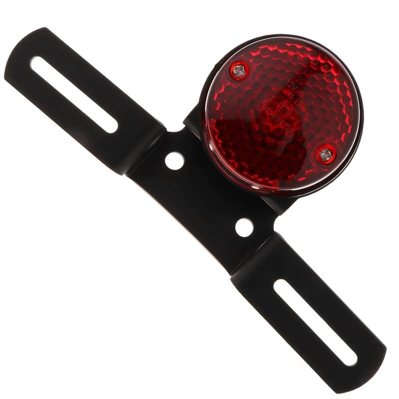 Motorrad Kennzeichenhalter Motorrad Runde Schwanzbeleuchtung Bremsstopp läuft Licht mit Kennzeichenhalter Motorrad Nummernschildhalter von Janmobrian