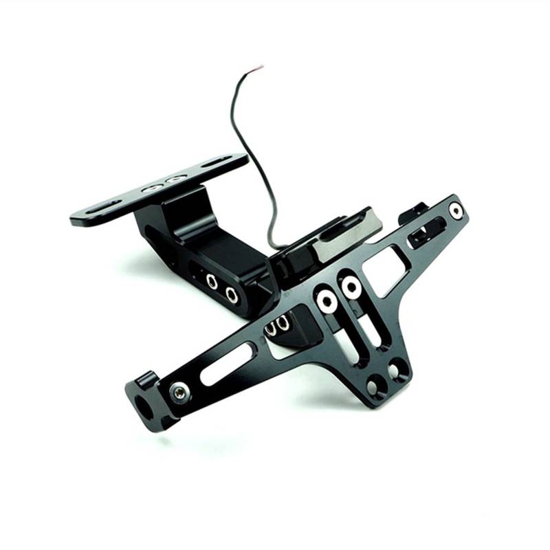 Motorrad Kennzeichenhalter Motorrad hinterer Kennzeichenhalter Lizenzhalterung Kennzeichen Frame Richtungsanzeige Lampe Motorrad Zubehör Motorrad Nummernschildhalter von Janmobrian