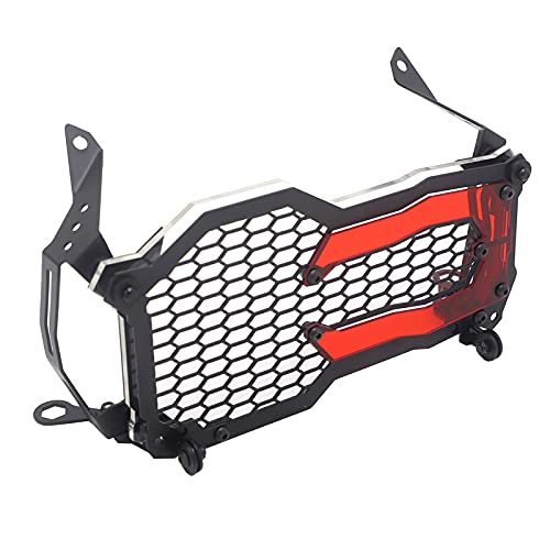 Motorrad Scheinwerfergitter Motorrad-Scheinwerfer-Beschützer-Gitter-Guard-Abdeckung Schutz Grillfit für BMW(A red) von Janmobrian