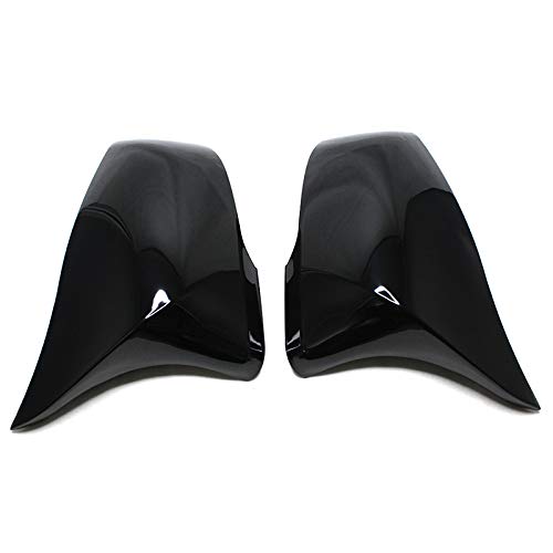 Spiegelkappen,Auto Rückspiegel Kappe 2 Stücke FIT FIT AUF Fit Verwendung for BMW 1 Serie F52 2 Series F45 Active Tourer X1 F48 F49 X2 F39 Z4 G29 Kohlefaser-Rückspiegeldeckel(Bright black) von Janmobrian