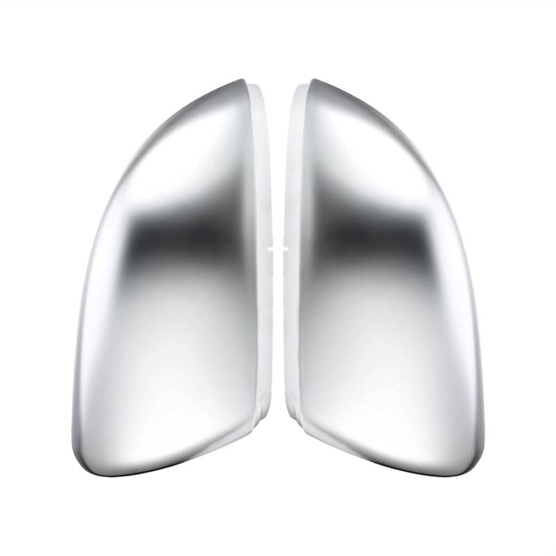 Spiegelkappen,Auto Rückspiegel Kappe 2 stücke fit gebrauch für VW. Golf MK6 R20. Touran Golf GTI 6. Golf 6 R Side Wing Spiegel Abdeckkappen Auto Matte Chrom Rückspiegel Abdeckkappe 2021 von Janmobrian