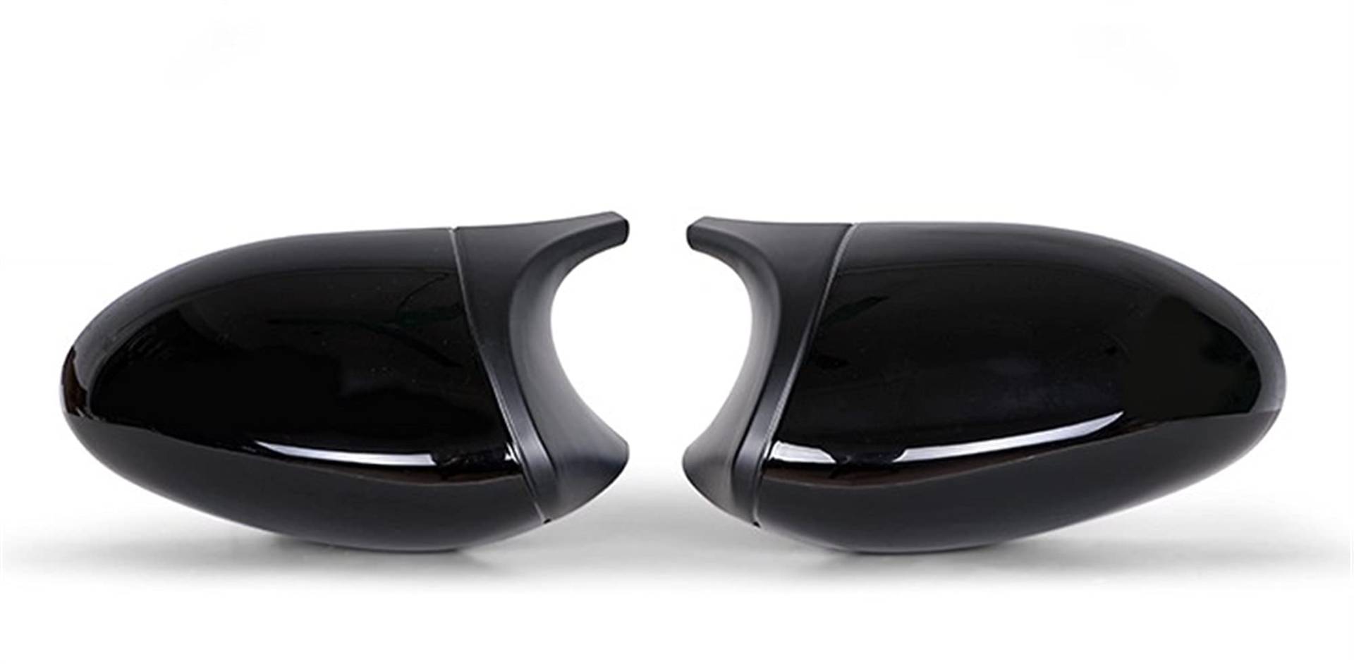 Spiegelkappen,Auto Rückspiegel Kappe 2xmirror Abdeckung E90 Auto Seitentür Rückseite Spiegel Abdeckkappe fit gebrauch für BMW E90 E91 2005-2007 E92 E93 2006-2009 M3 Stil E80 E81 E87.(ABS Black) von Janmobrian