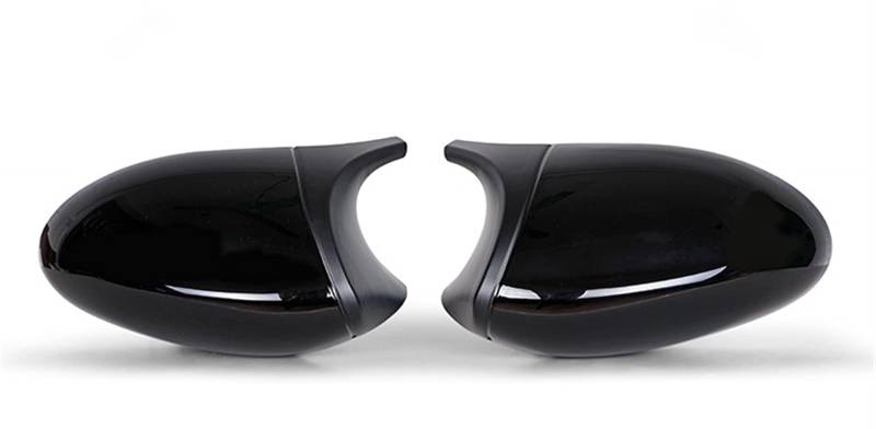 Spiegelkappen,Auto Rückspiegel Kappe 2xmirror Abdeckung E90 Auto Seitentür Rückseite Spiegel Abdeckkappe fit gebrauch für BMW E90 E91 2005-2007 E92 E93 2006-2009 M3 Stil E80 E81 E87.(ABS Black) von Janmobrian