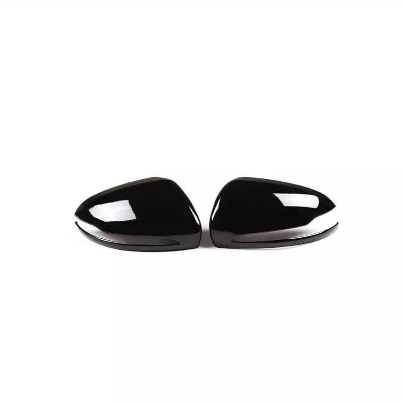 Spiegelkappen,Auto Rückspiegel Kappe Auto Rückspiegelkappe Abdeckung Trim fit gebrauch für Mercedes Benz C W205 E W213 GLC- Klasse X253 S. Klasse W222 ABS. Auto Zubehör(For RHD Bright black) von Janmobrian