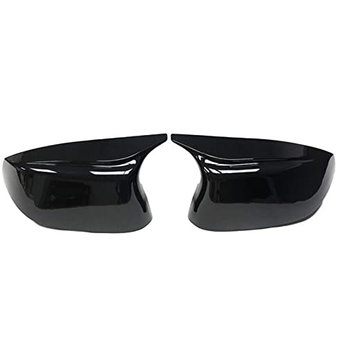 Spiegelkappen,Auto Rückspiegel Kappe Auto Seite Glänzend Gemaltes Styling Rückspiegel Abdeckkappen Helle Schwarze fit verwendung for for Q50 Q60 Q70 SQ50 XQ30 2014-2020(1 pair black) von Janmobrian