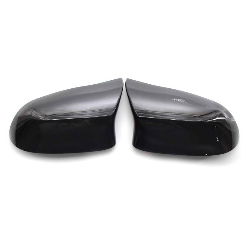 Spiegelkappen,Auto Rückspiegel Kappe Auto-Seitentür-Rückfahr-Seitenspiegel-Abdeckkappe fit verwendung for BMW F15 X5 F16 X6 F25 X3 F26 X4 Kohlefaser-Farb-Teile-Styling(Noir) von Janmobrian