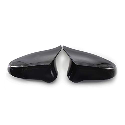 Spiegelkappen,Auto Rückspiegel Kappe CO2-Spiegel-Abdeckung fit verwendung for BMW M3 M4 F82 F83 F80 Ersatzrückseitenspiegelabdeckung Nur Linker Fahrantrieb(Black) von Janmobrian