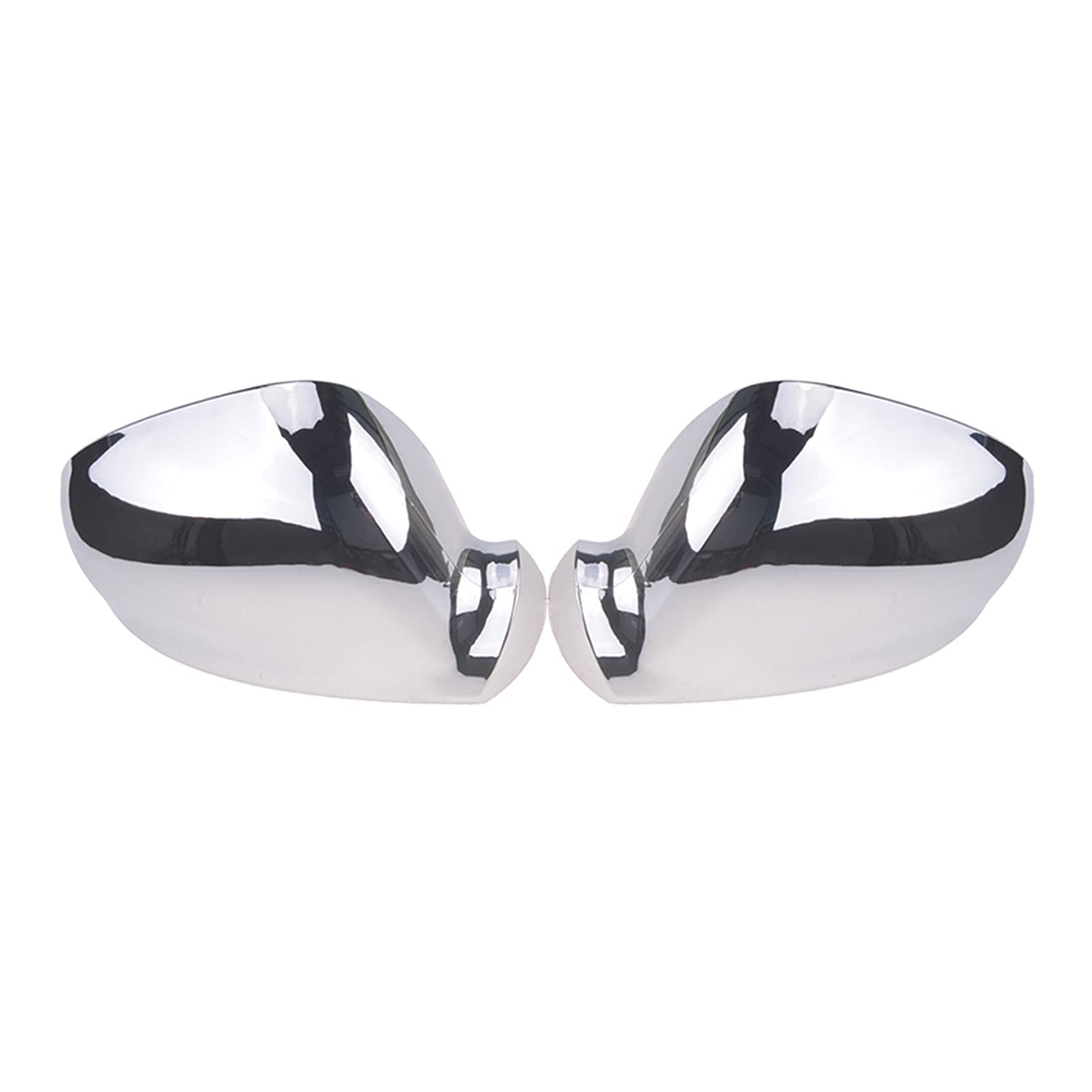 Spiegelkappen,Auto Rückspiegel Kappe Chrom Rückspiegelkappe, Flügelseitenspiegelabdeckung Gehäuse Passend für VW Golf Rabbit Jetta MK5 06-09, Passat 2003-2005, Autozubehör(Wing Mirror Pair) von Janmobrian