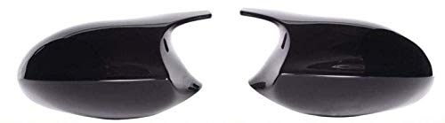 Spiegelkappen,Auto Rückspiegel Kappe Fit verwendung for BMW 3 Serie E90 E91 2008-2011 E92 E93 2010-2013 Kohlefaser/ABS Spiegelabdeckung Auto Rückspiegelkappenabdeckung(ABS Black) von Janmobrian