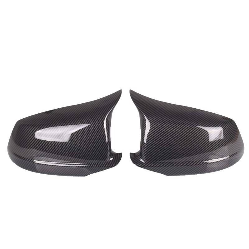 Spiegelkappen,Auto Rückspiegel Kappe Fit verwendung for BMW 5 Serie F10 F11 2010-2013 Auto Rückspiegel Abdeckung Seitenflügel Schutzrahmen Abdeckungen Kohlefaser-Trimmschale(Carbon Fiber) von Janmobrian