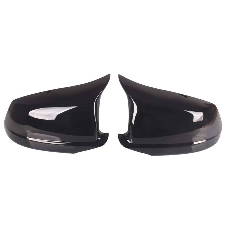 Spiegelkappen,Auto Rückspiegel Kappe Fit verwendung for BMW 5 Serie F10 F11 2010-2013 Auto Rückspiegel Abdeckung Seitenflügel Schutzrahmen Abdeckungen Kohlefaser-Trimmschale(Noir) von Janmobrian