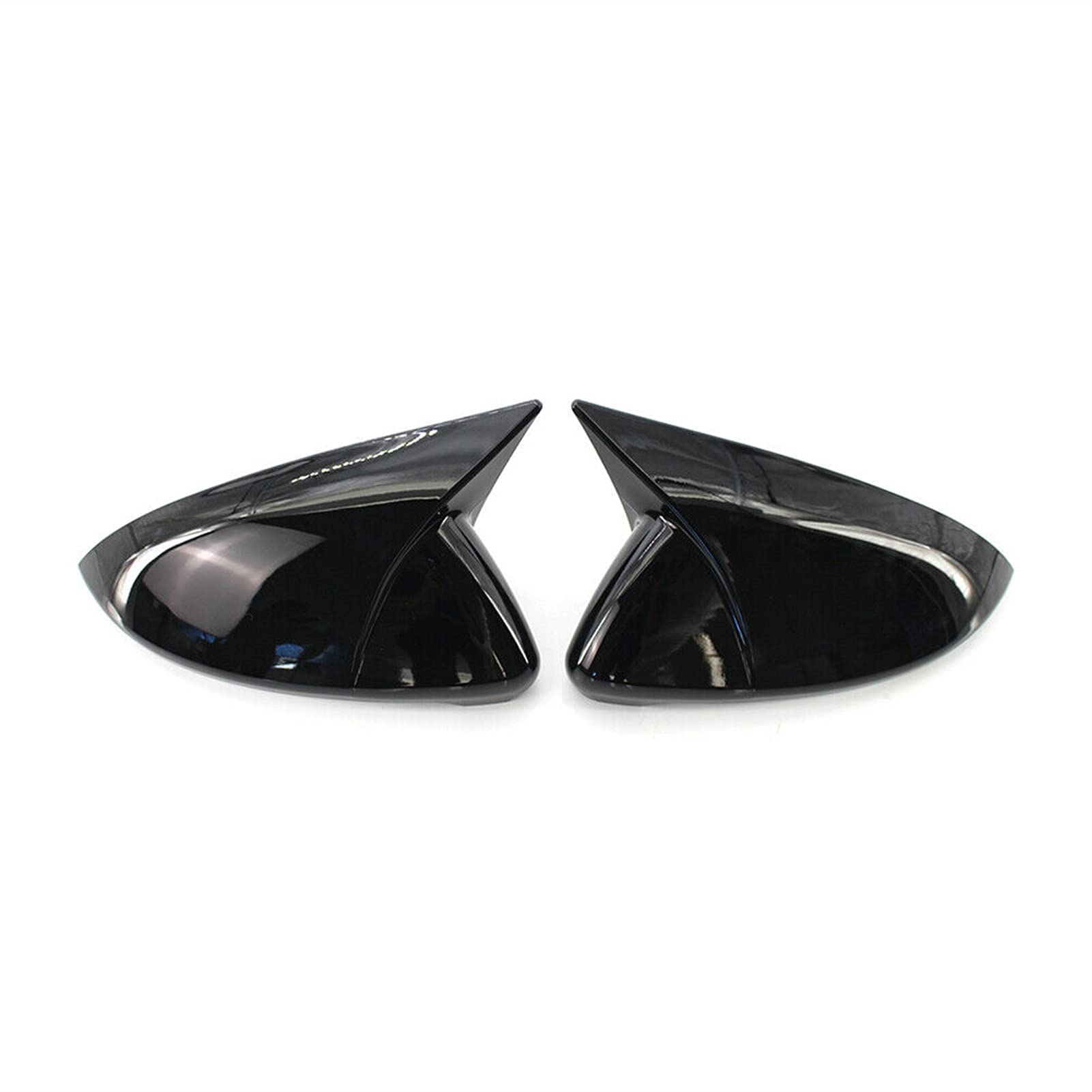 Spiegelkappen,Auto Rückspiegel Kappe Glänzend SCHWARZ Seite Rückseite Spiegelkappe Ersatzabdeckung TRIM fit gebrauch für VW GOLF 7 MK7 MK7.5 GTI R GTE GTD 2013-2018 Touren(Bright black) von Janmobrian